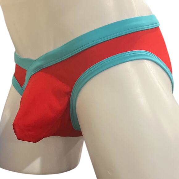 Andrew Christian Dynamic Curve Bikini with ALMOST NAKED Red Medium - Picture 2 of 8